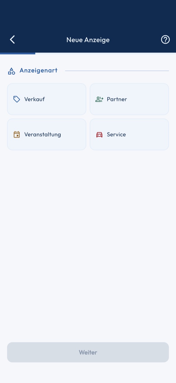 Anzeige aufgeben