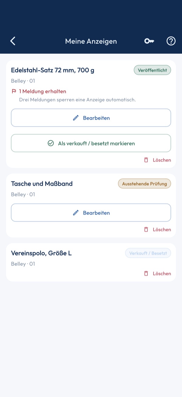 Meine Anzeigen