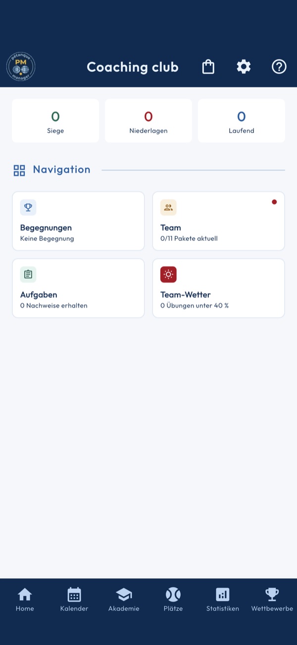 Coaching-Startseite