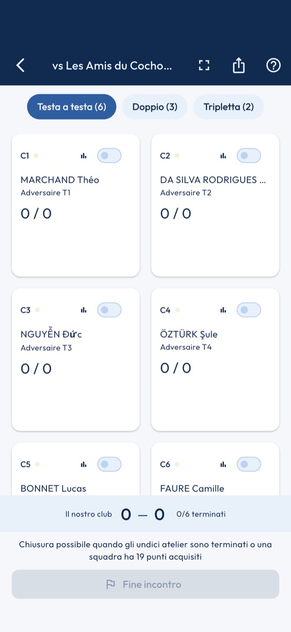 Tracciamento in diretta
