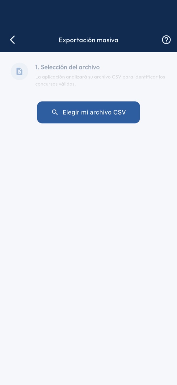 Exportación masiva