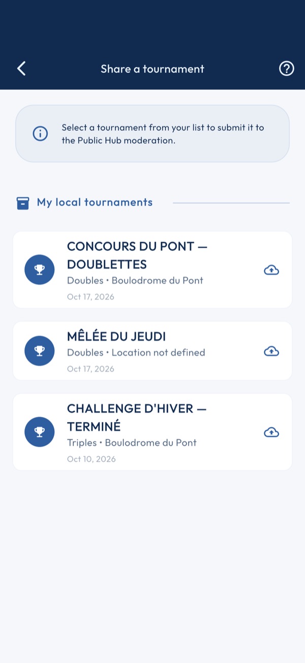 Share a tournament