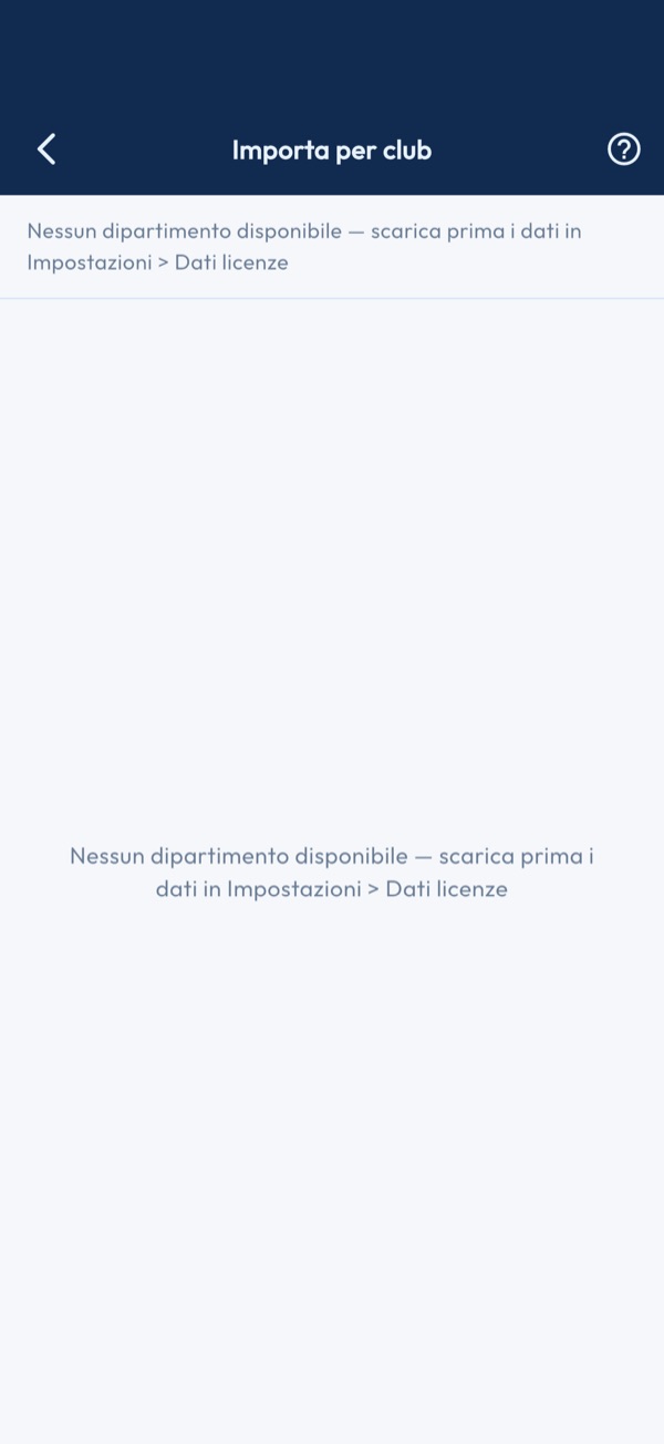 Importazione per club