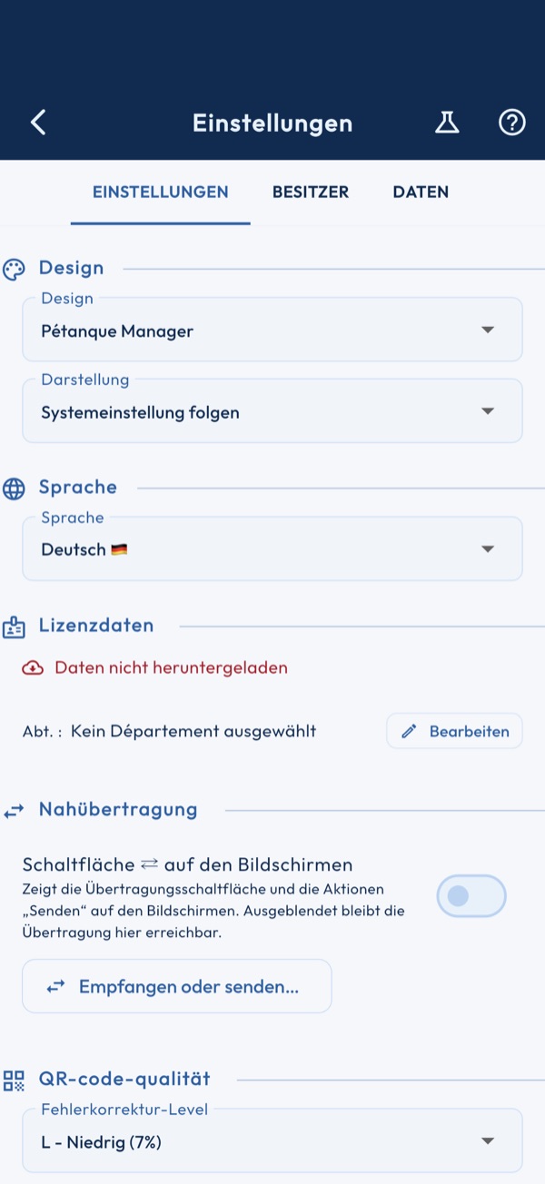 Einstellungen