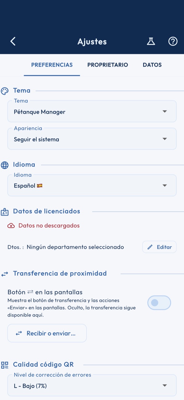 Preferencias