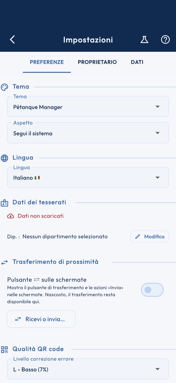 Preferenze