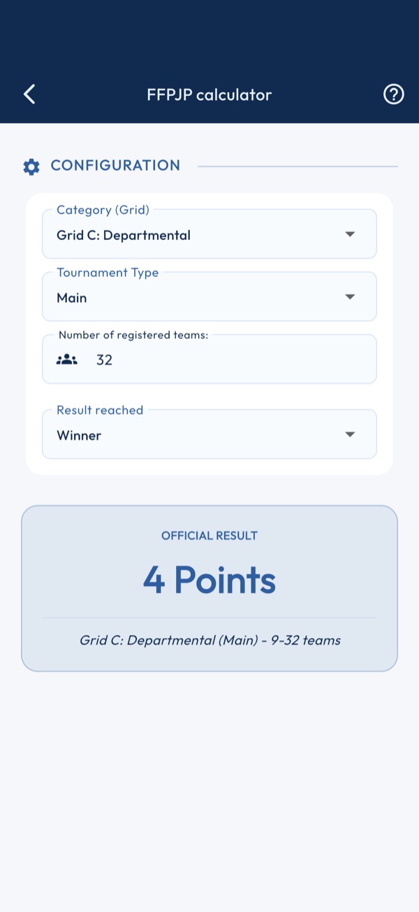 Points calculator
