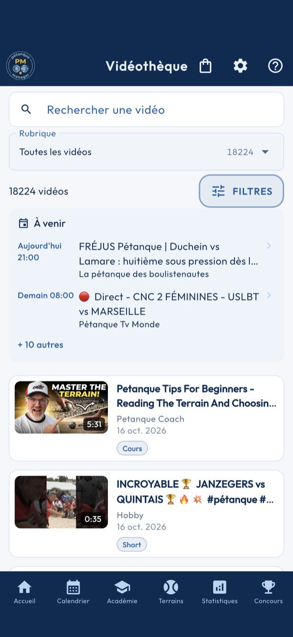 Trouver et regarder une vidéo